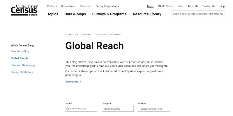 census trade compliance tools export solutions